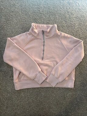 Blush Half-Zip Pullover Sweatshirt
